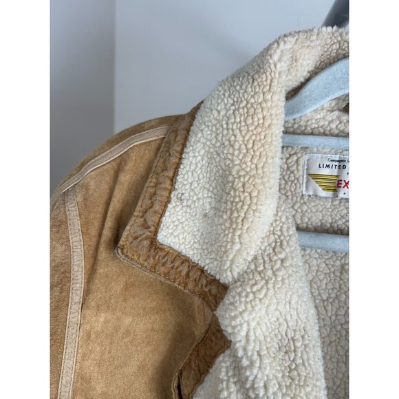 Vintage Compagnie Internationale Express Suede Jacket Bomber Leather L - Picture 14 of 14